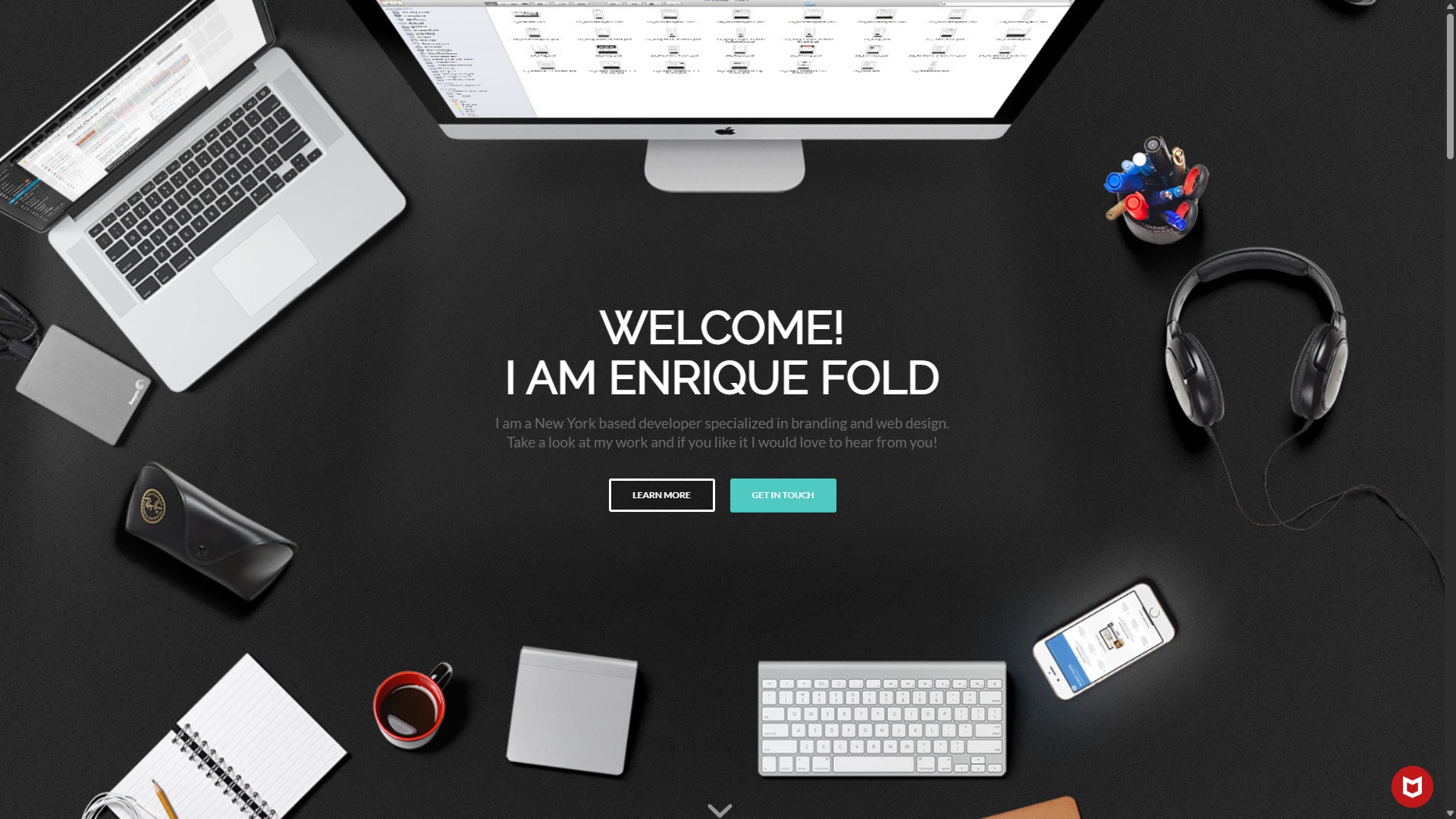 Enfold One Page Portfolio Demo