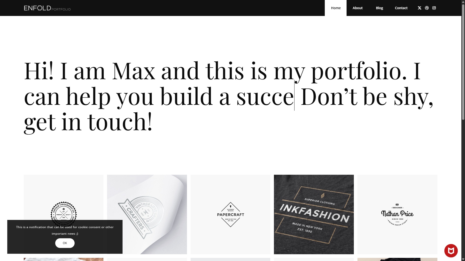 Enfold Elegant Portfolio